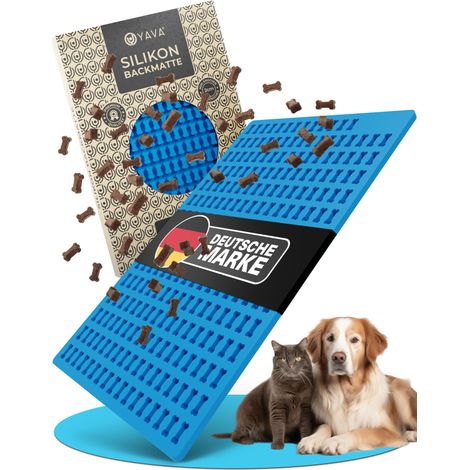 Mini os (2 cm) - Tapis de cuisson en silicone pour friandises pour chiens - Tapis de cuisson pour friandises pour chien - Sans BPA - Turquoise (1/5)