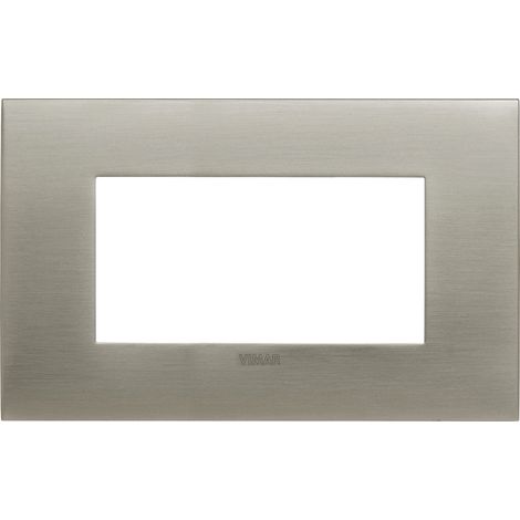 VIMAR - 19954.08 Placa de acero cepillado 4M