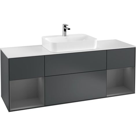 Villeroy & Boch F451GKHG Meuble sous-lavabo Finion F45 (1/2)