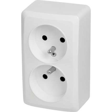 Enchufe doble Berg con toma de tierra n/t 2x2P+Z 16A 3743-00 (1/4)