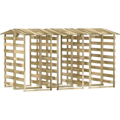 Pergolas avec toits 6 pcs 100x90x200 Bois de pin imprégné (1/5)