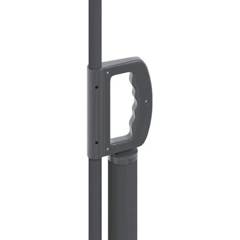 Store latéral rétractable 120 x 300 cm en polyester sur cadre acier – Brise-vue et protection solaire pour terrasse, balcon et jardin (1/5)