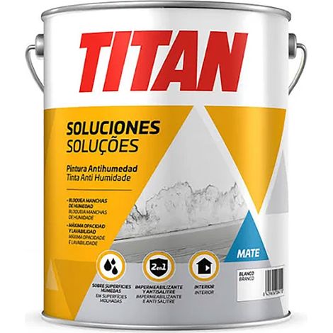 Pintura antihumedad blanca mate, 1 l