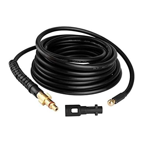 Manguera de alta presión de 10 m/35 pies, manguera de desagüe con adaptadores para Karcher serie K (K1-K7) y Lavor (1/5)
