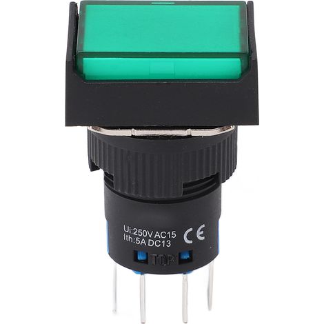 Interrupteur à bouton poussoir momentané, facile à utiliser, sûr pour moteurs et appareils électroménagers, courant continu/alternatif 12V, commande simple. (1/5)