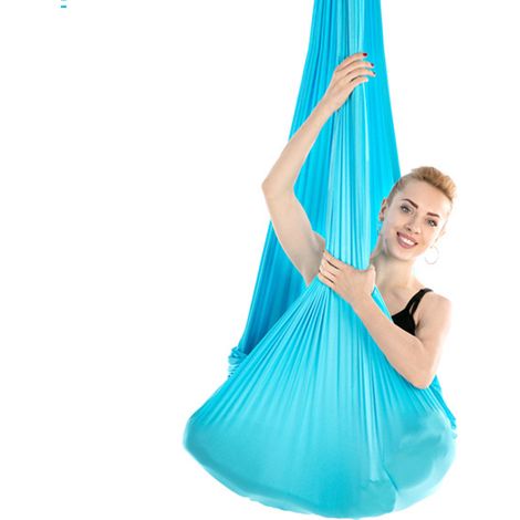 Hochwertige Aerial-Yoga-Hängematte aus Seide für Antigravitations-Aerial-Fitness (1/5)