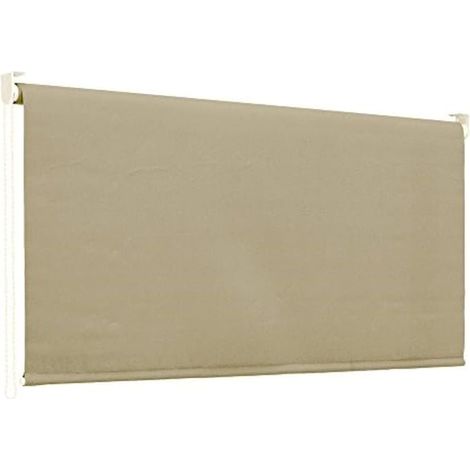 Gartenfreund Tropfenvorhang einfarbig beige 250x150 (1/3)