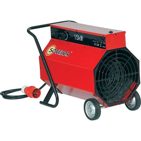 Sovelor – Chauffage de chantier électrique 15kW – Débit d’air 800m³/h – Pour espaces confinés – C15