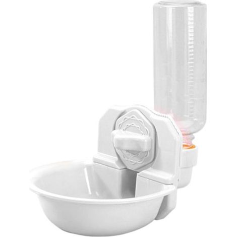Distributeur d'eau suspendu pour chiens et chats, grande capacité, facile à nettoyer, anti-déversement, 500 ml, amovible. (1/5)