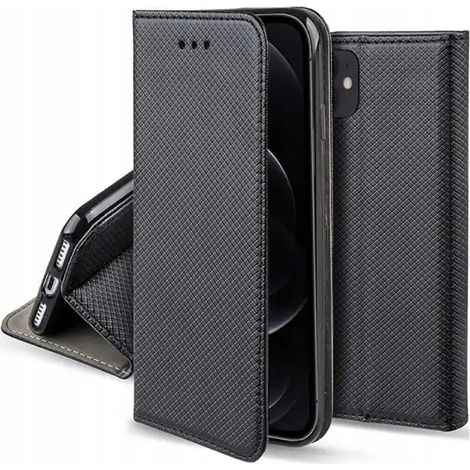 Étui pour SAMSUNG GALAXY S8 PLUS S8+ FERMÉ INTELLIGENT MAGNET CASE NOIR + VERRE