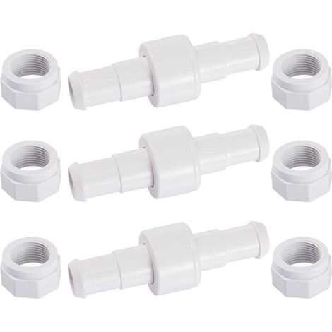 D20 Lot de 3 Raccords Rotatifs pour Tuyau D'arrosage avec 6 Embouts D15 Compatibles avec Zodiac Polaris 180 280 380 Robot Nettoyeur Piscine (1/5)