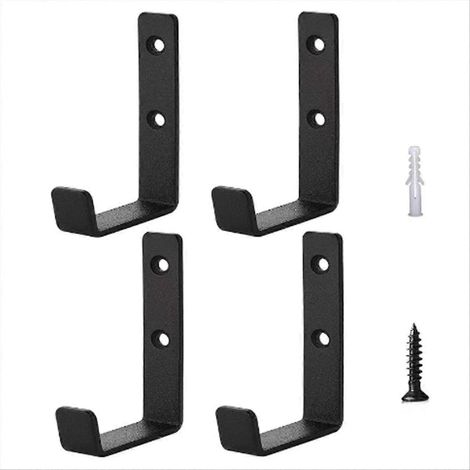 Lot de 4 robuste usage intensif J Shaped crochets garage crochets (1/5)