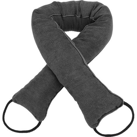 Boudin de porte anti-poussière et anti-bruit, lavable, gris foncé, pour la maison.