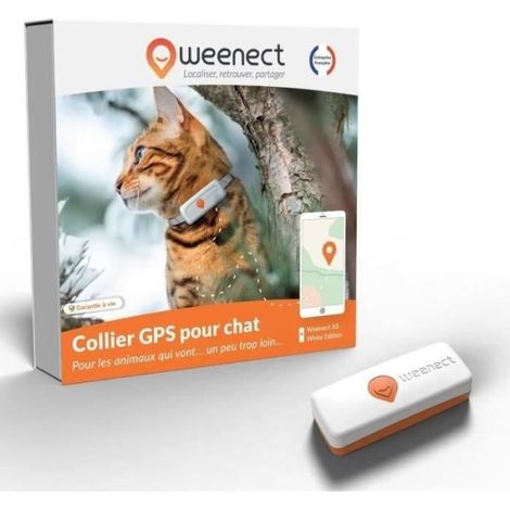 Traceur GPS pour Chat - Weenect XS (White Edition 2023) (1/5)