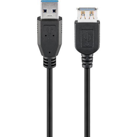 Goobay 74149 cable USB USB 3.2 Gen 1 (3.1 Gen 1) 2 m USB A Negro