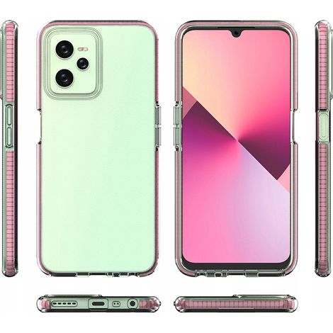 Custodia Spring Case per Realme C35 in silicone con cornice nera (1/4)