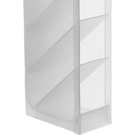 Boîte de rangement de bureau style Instagram, design cartoon simple, quatre compartiments, porte-stylo incliné, organiseur de pinceaux de maquillage et de rouges à lèvres. (1/5)