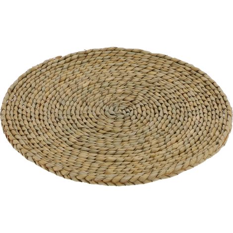 Pouf rond en paille, coussin tatami, tapis de fenêtre en baie, tapis de sol pour la maison, le yoga et les pique-niques