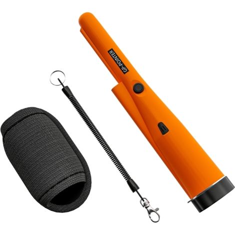 Metalldetektor für Erwachsene, Tragbar Ortungsgerät mit LED Indicator, Wasserdicht Schnurlos Metallsuchgerät Orange (1/5)