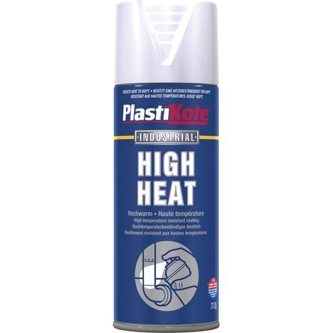 PlastiKote High Heat Paint Black – 400ml, Model PKT2301, Suitable for Extreme Temperatures (1/2)