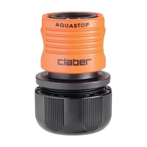 RACCORDO RAPIDO STRINGITUBO + STOP CLABER - 3/4+AQUASTOP SELF 8605- 2 pezzi (1/2)