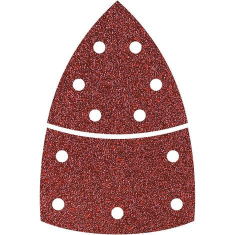 Wolfcraft - 10 Haft-Schleifblätter 2-teilig für Holz/Metall K180 - 5619000 (1/2)