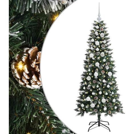Sapin de Noël,Arbre de Noël artificiel avec 150 LED Vert 66 x 66 x 150 cm CFW21463 (1/5)