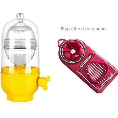 Shaker à jaune d'œuf, batteur à œufs, ustensile de cuisine, fouet doré, outil de mélange manuel, presse-œufs, outil de pâtisserie, batteur à œufs, coupe-œufs (1/4)