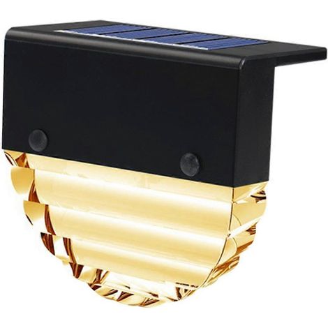 Wasserdichte, rostfreie LED-Solarleuchte für den Außenbereich, Treppen- und Wandleuchte, geeignet für Garten, Terrasse, Balkon und Zaun