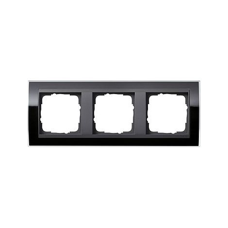 Gira Cornice di copertura 3f Anello interm. AN Gira Event Klar Schwarz [0213738], 0213 738