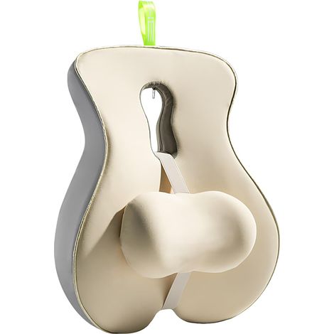 Coussin Lombaire Chaise de Bureau Coussin correcteur d'assise à Sangle Soutien lombaire sur chaise bureau Correcteur pour Conduite, Longs Trajets, Assise, Sommeil, Récupérat (1/5)