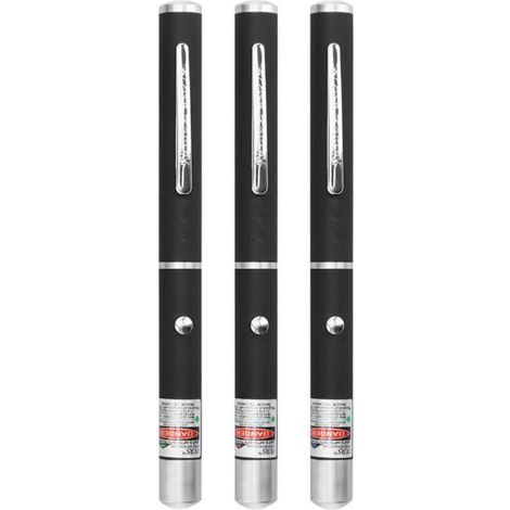 Dreifarbiges LED-Laser-Katzenspielzeug-Set, rotes Punktlaserlichtspielzeug, Laserzielanzeige, Laserpointer, interaktives Spielzeug für Katzen, Farben: Rot, Grün und Lila. (1/5)
