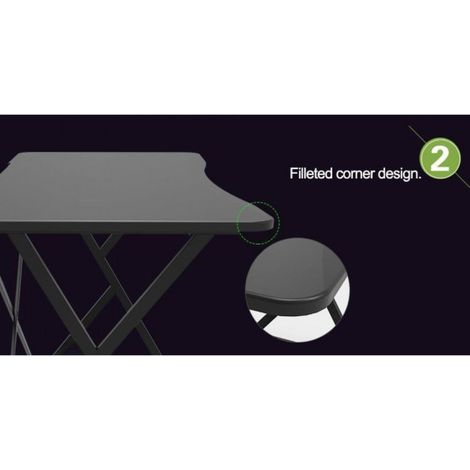 Techly ICA-TB ESG01 escritorio para ordenador Negro (1/5)