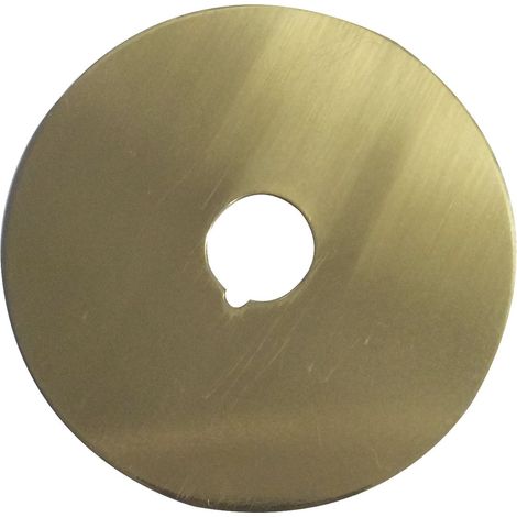 Abdeckrosette für Türspion, Türspionblende ø 70 mm Scheibe Messing poliert