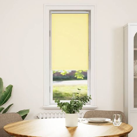 Maison Exclusive - Store enrouleur occultant jaune largeur du tissu 50,7 cm