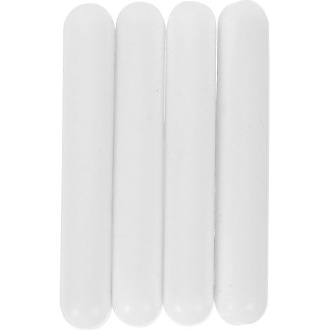 Magnetrührer für Heizplatten, zylindrische Rührer, magnetische Mischstäbe für Heizplatten – 5,00 x 0,80 x 0,80 cm – Weiß (1/4)