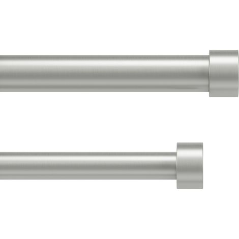 Tringle à rideaux double en acier nickel 168-305 cm – Finition nickel – Support pour rideaux jusqu'à 10 kg – Accessoires inclus – Umbra (1/5)