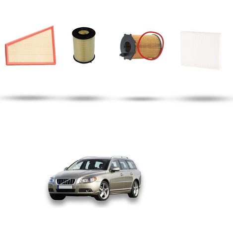 Kit tagliando 4 filtri compatibile con Volvo V70 III 2.0 D 100kw Dal 2007 (1/5)