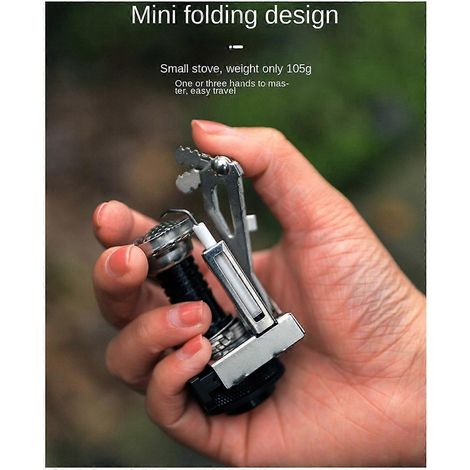 Fournitures de camping - Mini réchaud ultra-compact intégré A-- (1/5)
