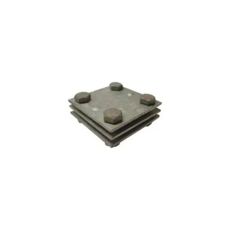 Morsetto A 'X' Zincato Per Piatto ( SEM cod. 5010 )