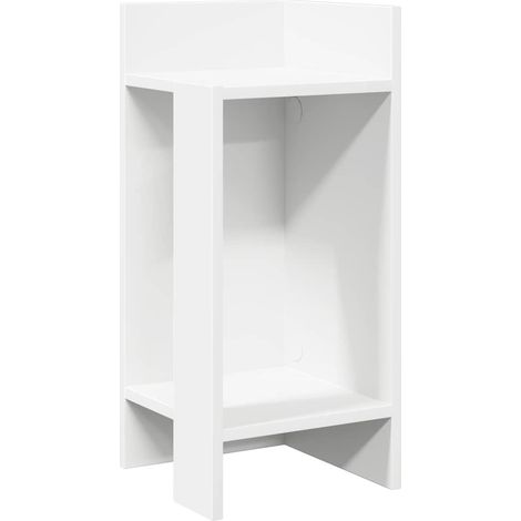 Maison Exclusive - Tavolini Laterali 2pz con Ripiano Bianco 25,5x27x60 cm
