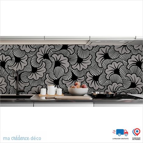 Crédence : Wax foncé - Couleur noir - Alu composite - 60 - 120 (1/3)