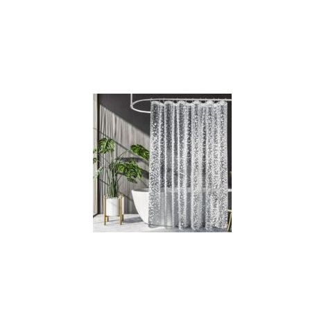 Rideau Douche Anti-Moisissure - 1 pièce, Rideau Douche Anti-Moisissure Imperméable 180x200cm - Motif Galets, Pour Baignoire (1/5)
