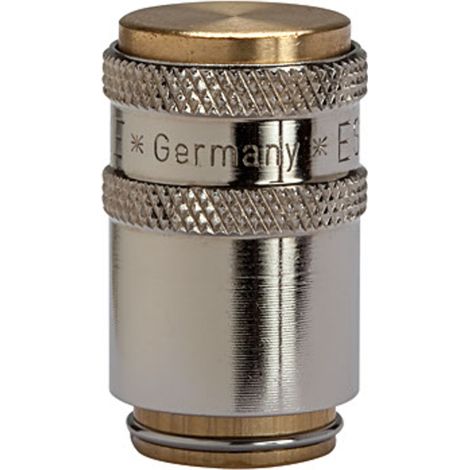 Riegler Verschlusskupplung DN 9, Messing 2.0401, Länge 37,0 mm (1/2)