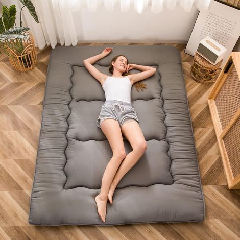 Matelas Futon de Sol Japonais - Matelas Tatami de Appoint Lit Japonais,Futon Pliable avec Sac de Transport (1/5)