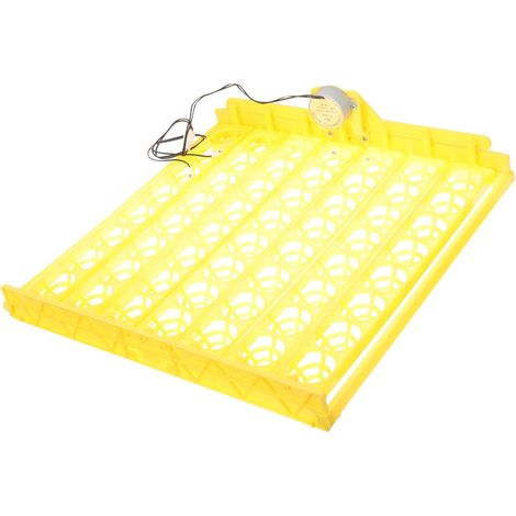 Incubateur à Œufs Automatique 56 Places Plateau pour Petits Œufs Plastique Jaune, Usage Solide, Facile à Utiliser, Adapté aux Perroquets et Petites Volailles (1/5)