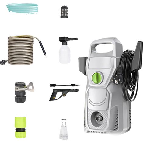 Nettoyeur haute pression, 1500W de puissance, buse réglable, GRIS, UE-a, Électrique-a (1/2)