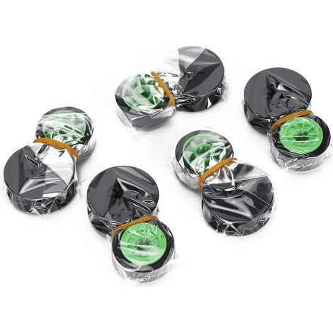 5 Rubans d'Encre Noir et Vert pour Imprimantes LMIR300B 380E/390A/370A avec Gainage Thermique (1/5)