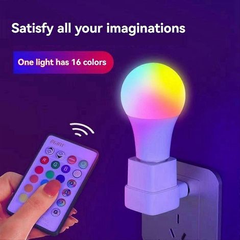 Ampoule LED multicolore E27 à vis, puissance variable 10 W (1/5)