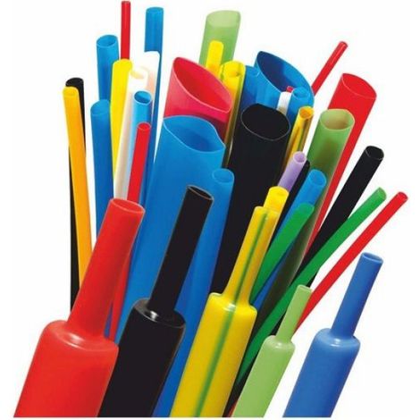 Tube Thermorétractable - 6,4 mm / 3,2 mm - Noir - -55 °C à +125 °C - Rapport de Rétraction 2:1 et 4:1 (1/2)